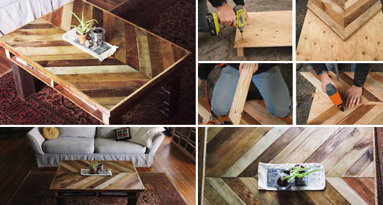 Living room table with Pallet