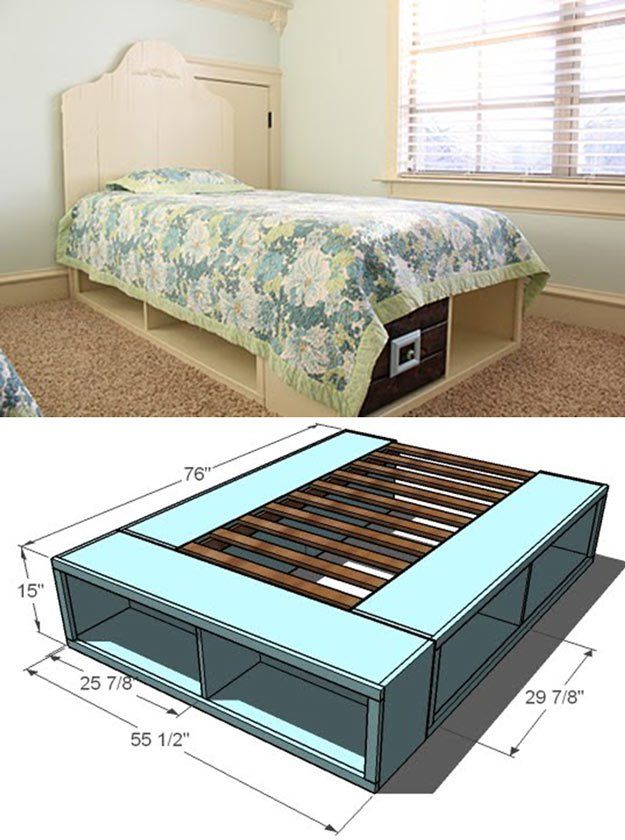 Ingeniosas camas de plataforma para tu dormitorio
