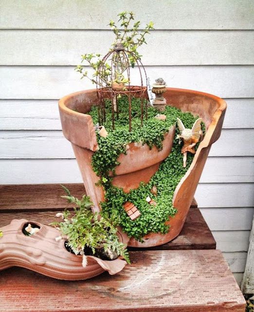 Mini jardines de bricolaje muy creativos y sencillos de hacer