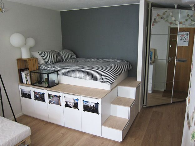 Ingeniosas camas de plataforma para tu dormitorio