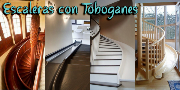 Increíbles Escaleras con Toboganes