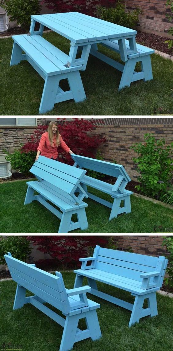Bauen Sie einen Picknicktisch
