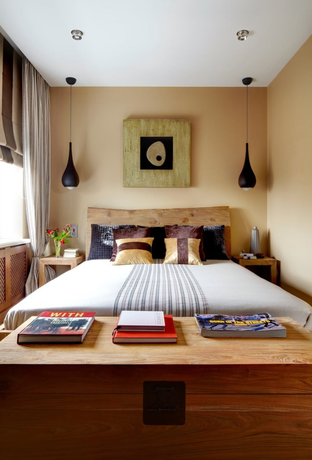 Ideen zur Dekoration eines kleinen Schlafzimmers