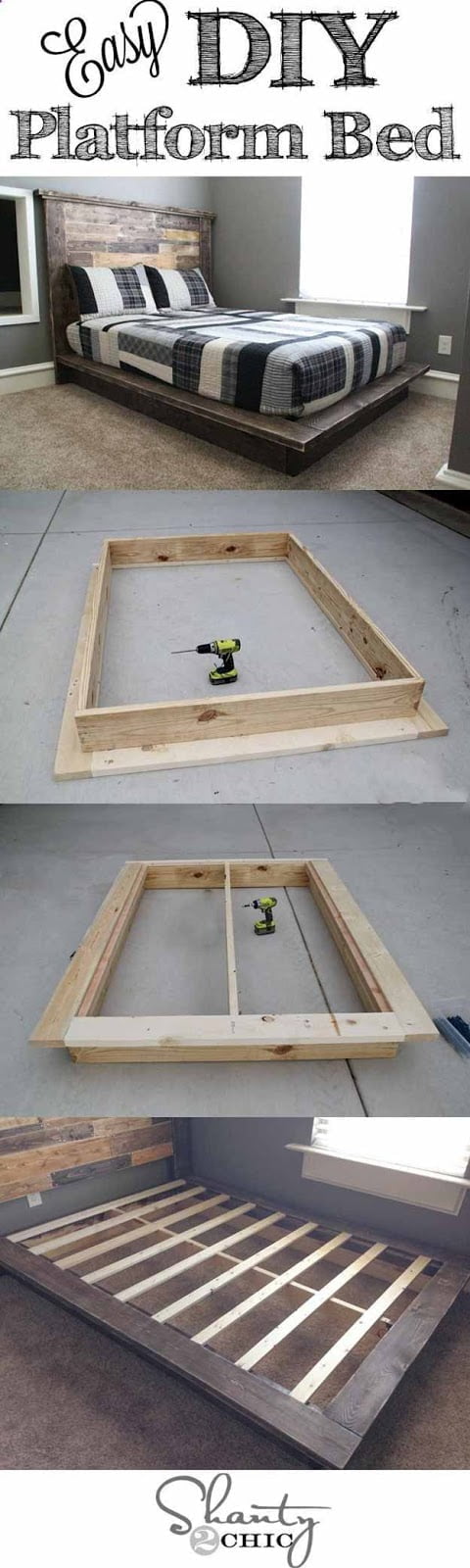Ingeniosas camas de plataforma para tu dormitorio