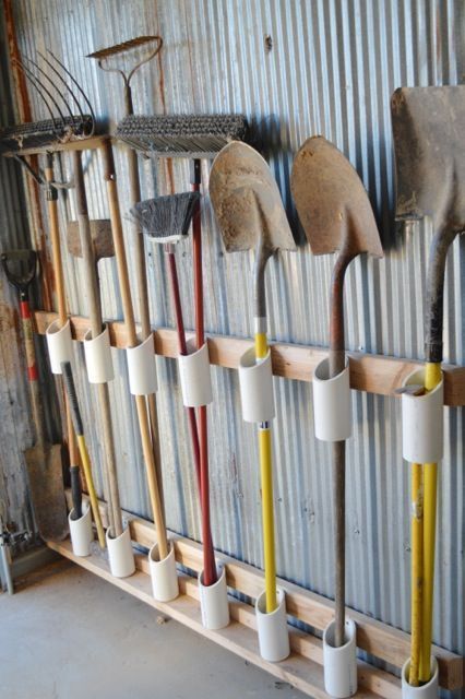 Organize your tools with PVC tubes