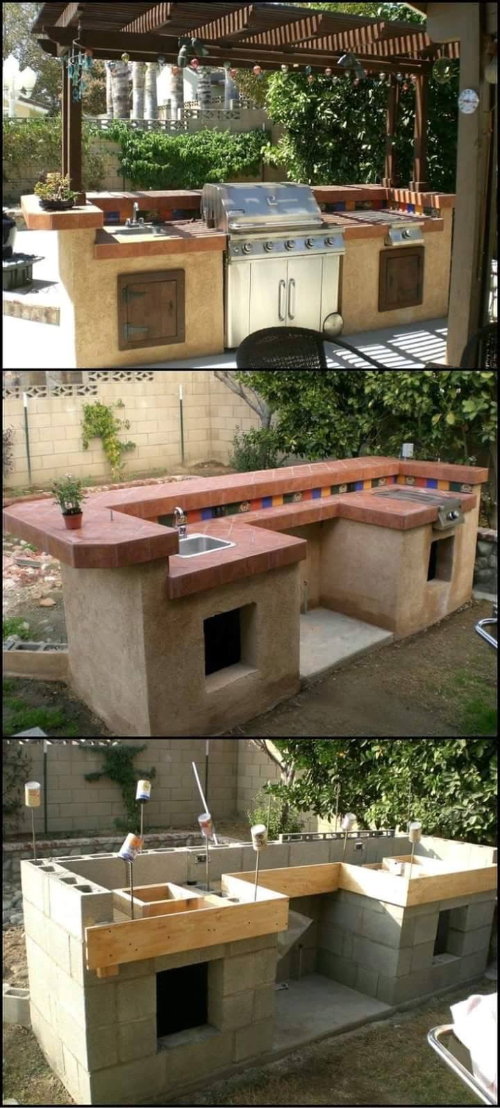 How to build an outdoor kitchen easily and cheaply