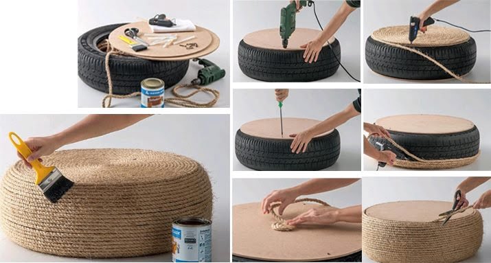 Create fantastic furniture with tires