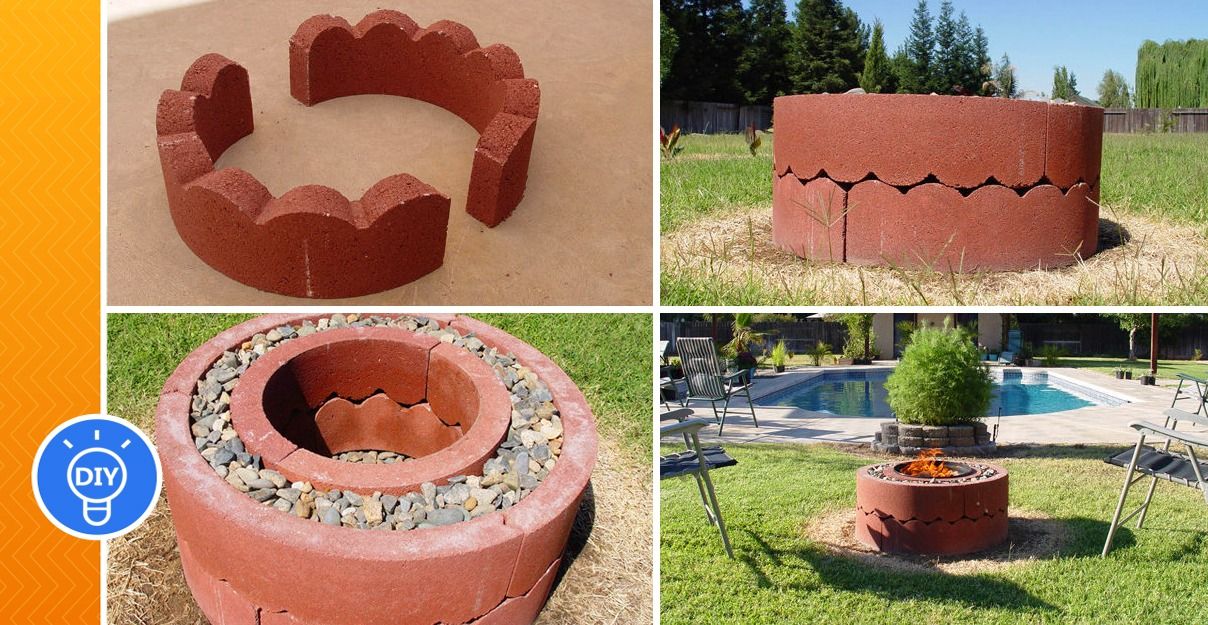 Build a Grill-Campfire with Concrete Hoops