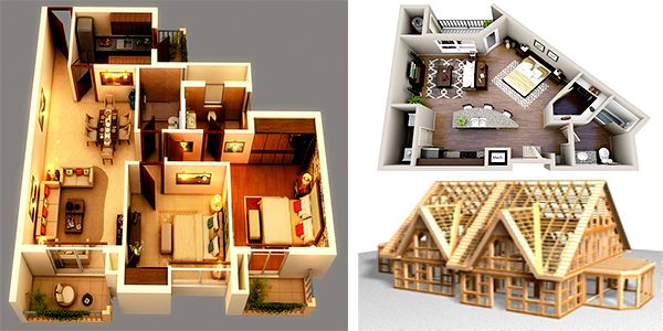 20 inteligentes planos 3D que deberías usar para tener la casa perfecta