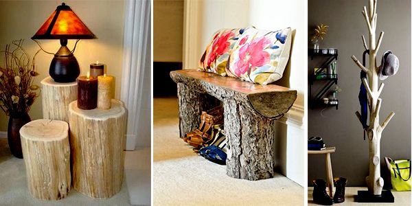 Increíbles ideas para usar troncos y remodelar su hogar