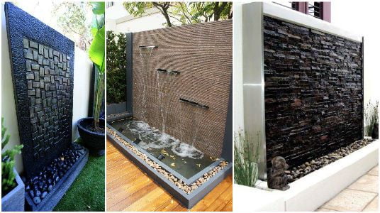 Geniales cascadas artificiales para tu hogar