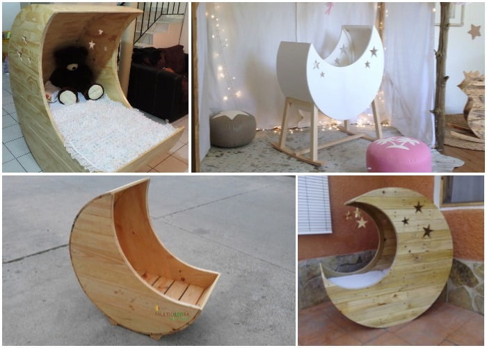 Build a moon-shaped crib