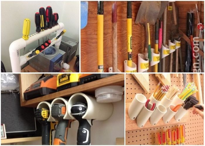 Organize your tools with PVC tubes