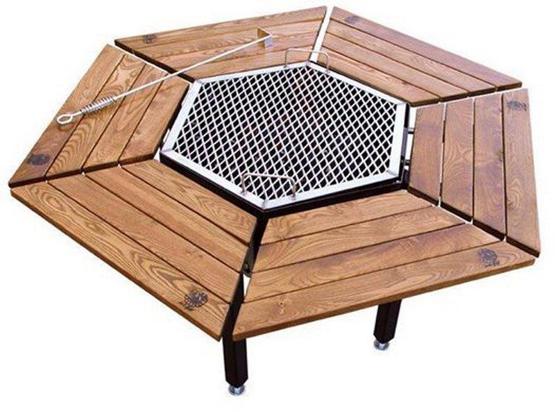Parrilla Octagonal de 8 Plazas