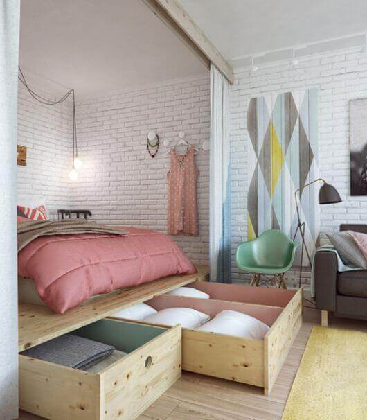 Ingeniosos muebles para dormitorio con compartimentos secretos