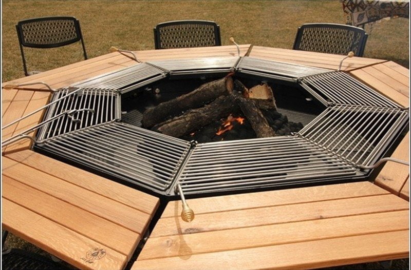 Parrilla Octagonal de 8 Plazas