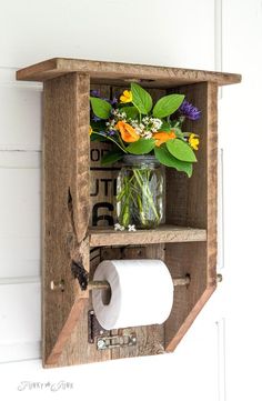 Stunning Shelves Made from Reclaimed Wood Pieces