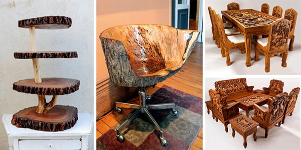 Muebles de madera hechos a mano que desearás tener en casa