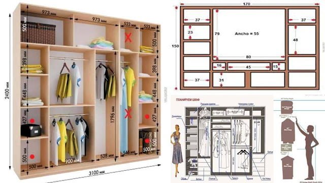 Planos para tener un closet a tu medida perfecto para tu habitacion