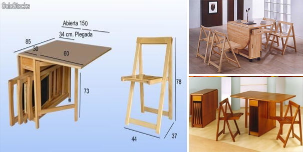 Construye tu propia mesa y sillas plegables