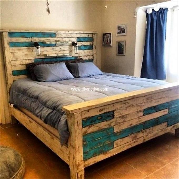 Recycled Pallet Bed Ideas Perfectas, Wooden Pallet Bed Frame Full