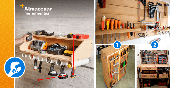 Usa tus pallets para Construir un bastidor de herramientas para tu taller