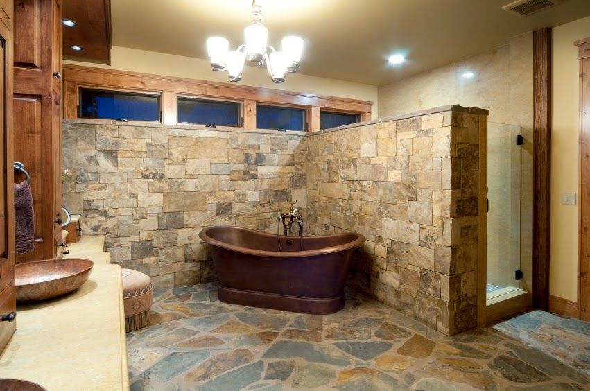 Finally you can enjoy a rustic decoration in your bathroom