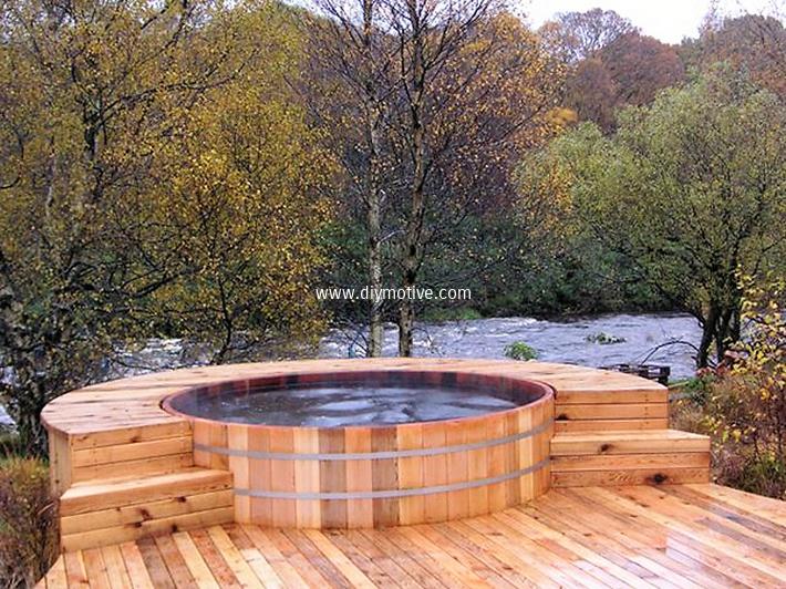 Originales jacuzzis que puedes implementar en tu patio