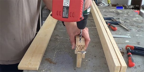 Aprende como unir madera de palets con tarugos o espigas