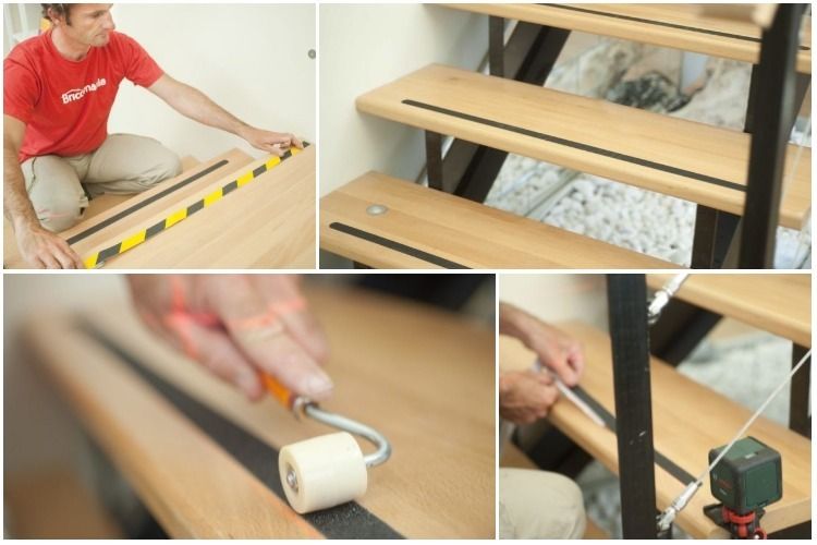Learn how to install anti-slip on the stairs of your home