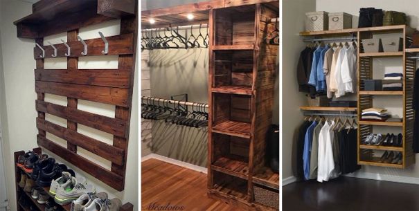 12 closets que puedes hacer con madera reciclada