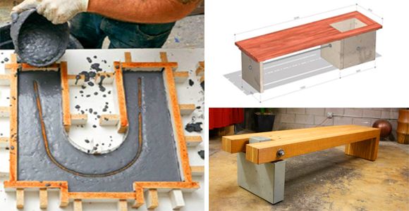 Cómo construir un mueble de concreto y madera que dure para siempre