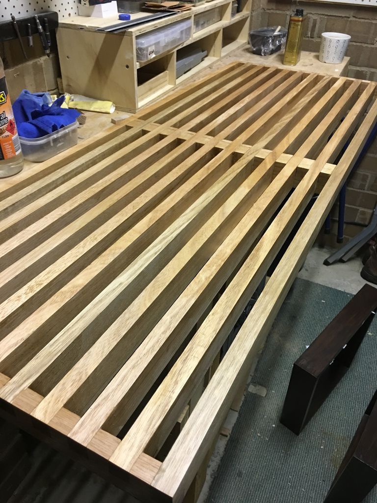 Do it Yourself! Modern Wooden Slat Bench!