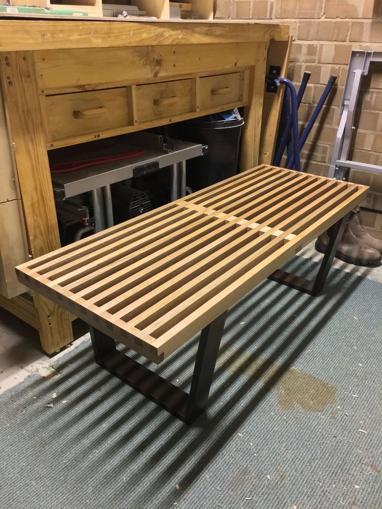 Do it yourself! Modern BenchWooden Slats!
