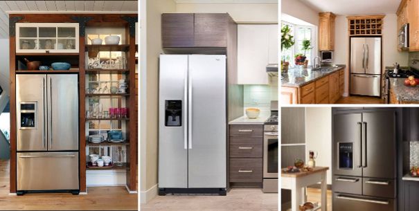 10 ideas para acoplar tu refrigerador a tu cocina