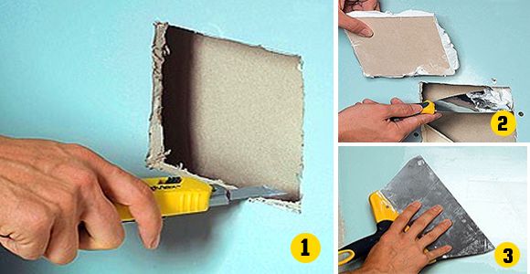 La forma correcta para reparar los orificios en tus paredes de Drywall
