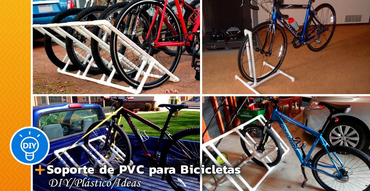 Soporte de Tubos de PVC para Bicicletas