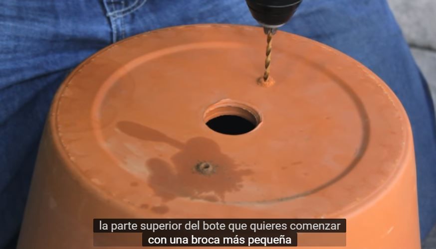 Como elaborar una parrilla utilizando dos macetas