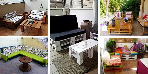 10 muebles que puedes elaborar para tu terraza