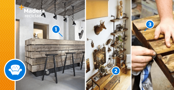 9 Formas para usar la madera reciclada en casa