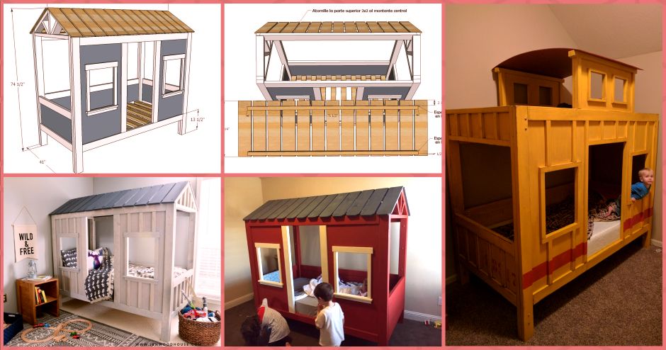 Aprende a Cómo Construir una Genial Cabin Bed para Niños