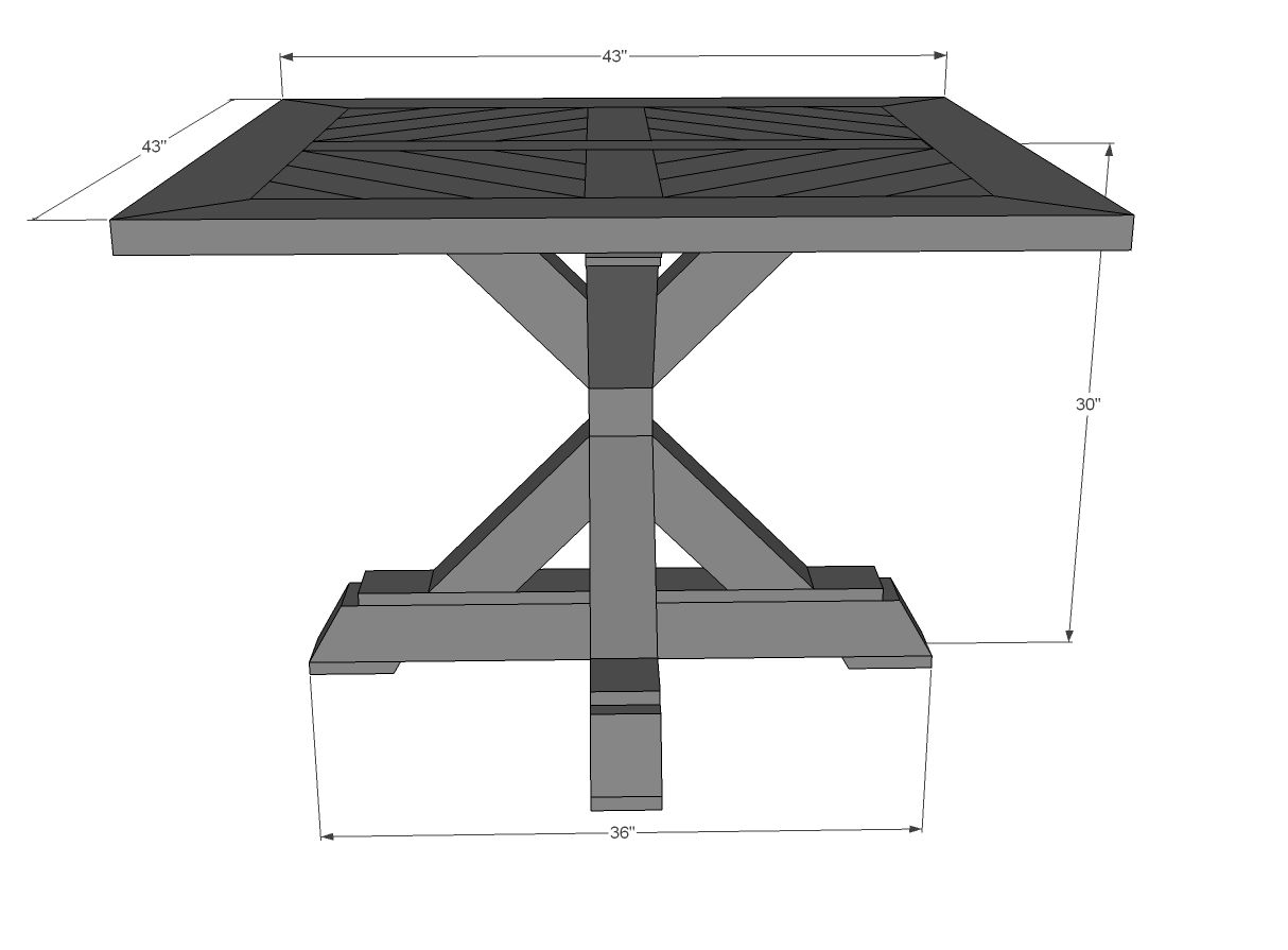 Guía de Cómo Hacer una Mesa de Comedor de Pedestal en Base X