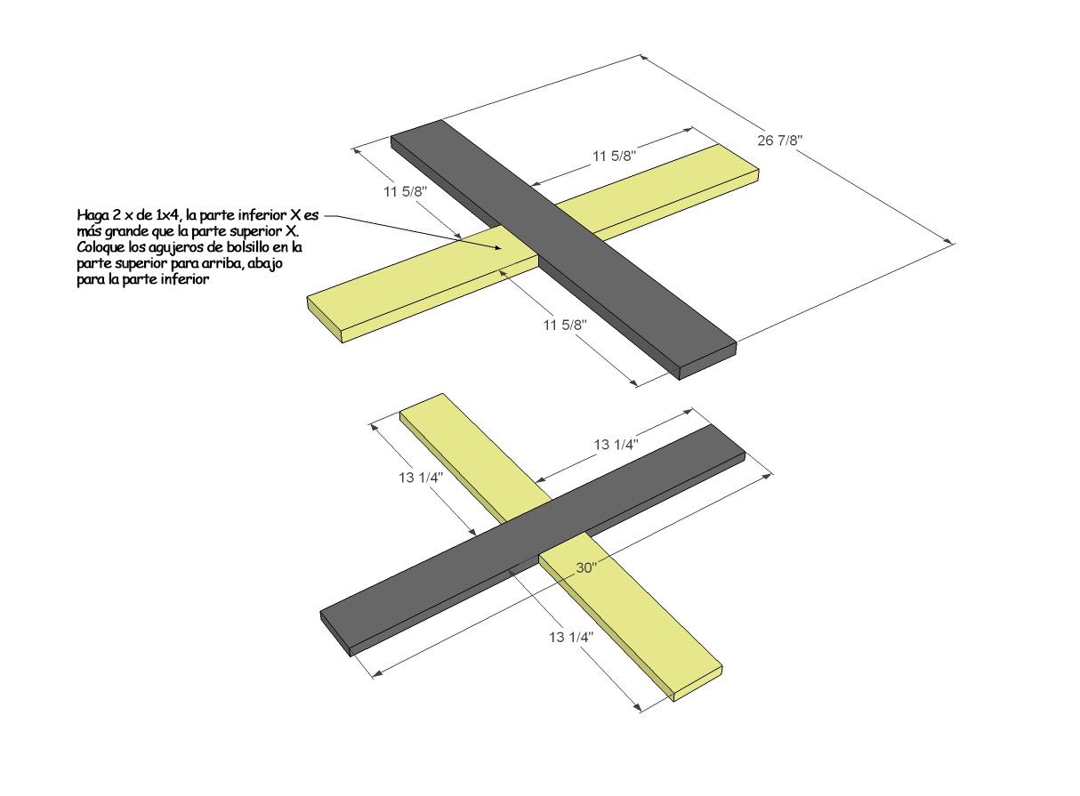 Guide on How to Make a Pedestal Dining Table in Base
<h4><em><strong>Cut List:</strong></em></h4>
<ul>
<li>2 – 1×4 @ 11 5/8″</li>
<li>1 – 1×4 @ 26 7/8″</li>
<li>2 – 1×4 @ 13 1/4″</li>
<li>1 – 1×4 @ 30 «</li>
<li>1 – 4×4 @ 21 1/4″</li>
<li>8 – 4×4 @ 13″ (Measured at longest point, both ends cut at 45 degrees)</li>
<li>1 – 4×4 @ 36″ (Measured at longest point, both ends cut at 30 degrees)</li>
<li>2 – 4×4 @ 16 1/4″ (Measure at longest point, cut one end at 30 degrees)</li>
<li>4 – 1×4 @ 5 1/4″ (Cut one end at 30 degrees from square, measuring longest point)</li>
<li>2 – 2×4 @ 14 1/4″ (Cut one end 30 degrees away from square, measuring longest point)</li>
<li>1 – 2×4 @ 32″ (Both ends cut 30 degrees from square, longest point measurement)</li>
</ul>
<p>The top is cut to fit</p>
<h4><strong><span>Step 1:</span></strong></h4>
<p><img alt=