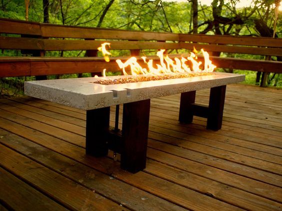 Learn How to Build a Fire Pit Coffee Table