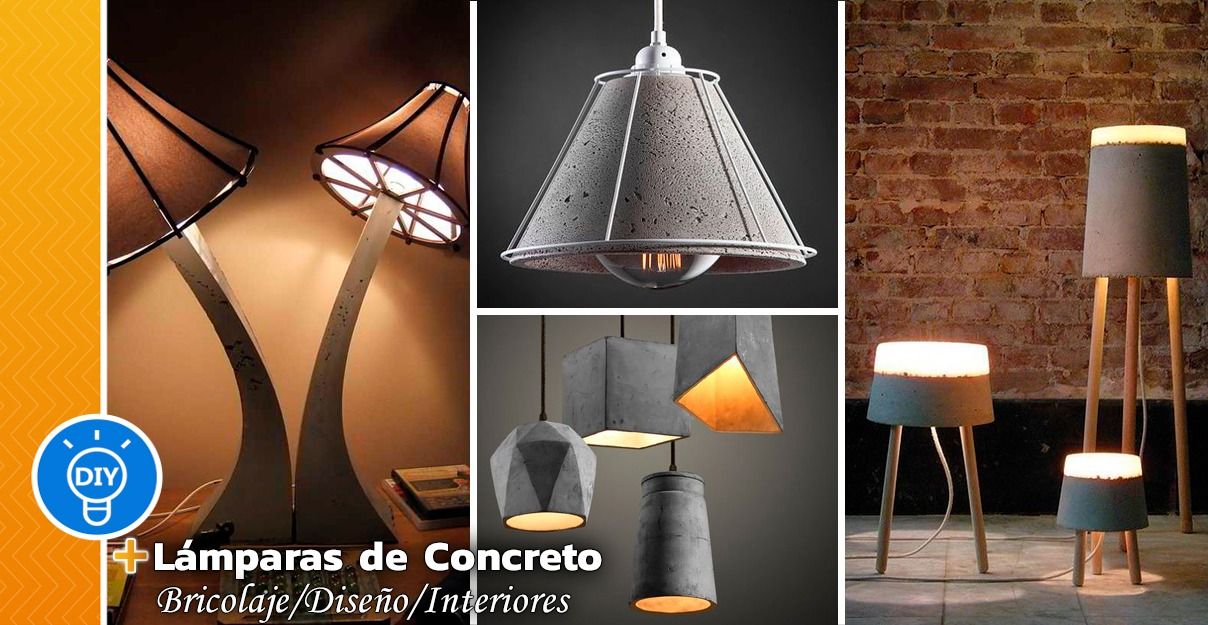 20 Increíbles Diseños de Lámparas de Concreto