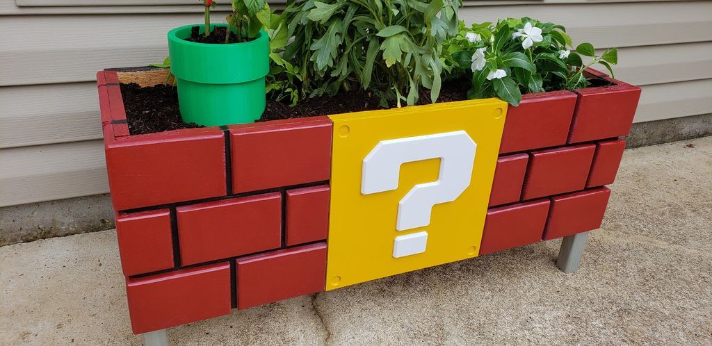 Cool Planter with Super Mario Bros Decoration