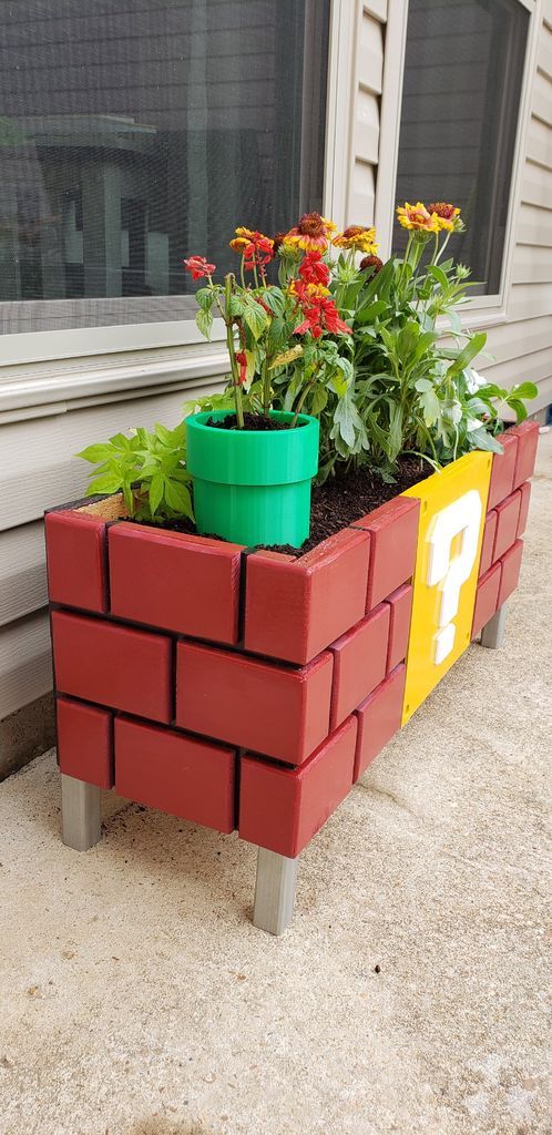 Cool Planter with Super Mario Bros Decoration