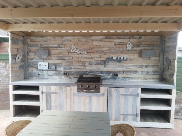 How to make a kitchen cabinet for the outside
