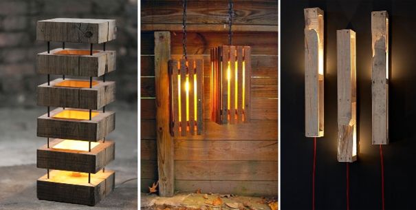 10 Originales ideas para utilizar los pallets como lámparas
