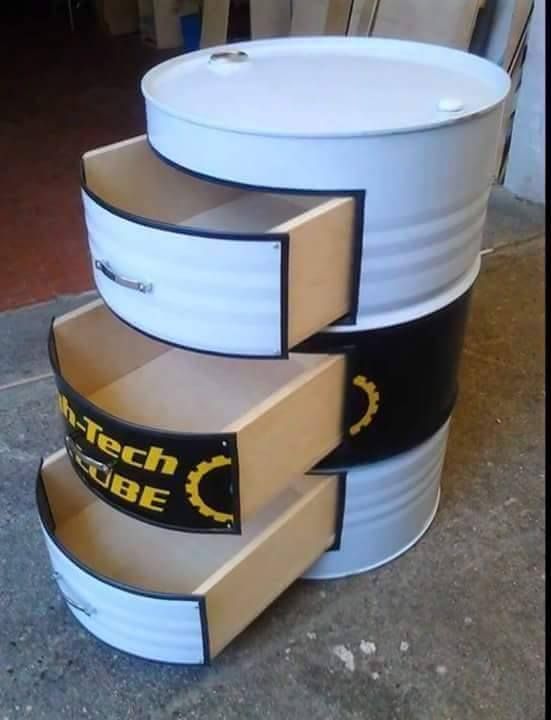 Recicla cilindros de metal y dales nueva vida útil con estos prácticos modelos